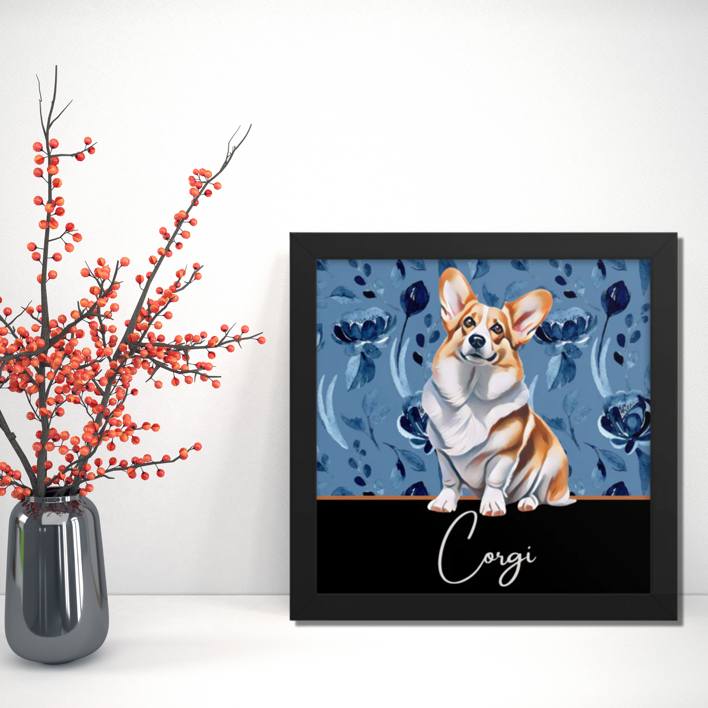 Corgi Framed poster