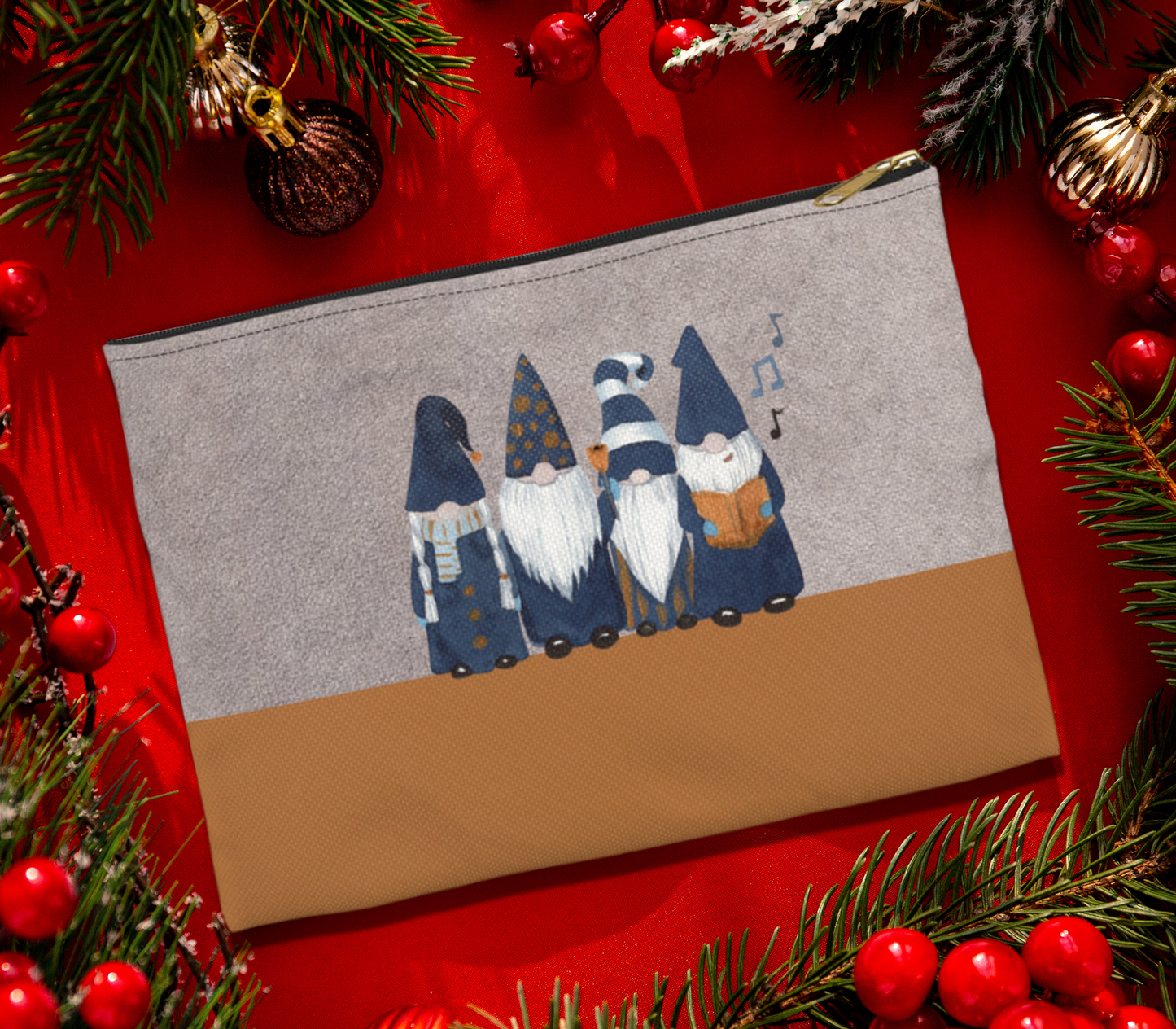 Gnome Carolers Accessory Pouch