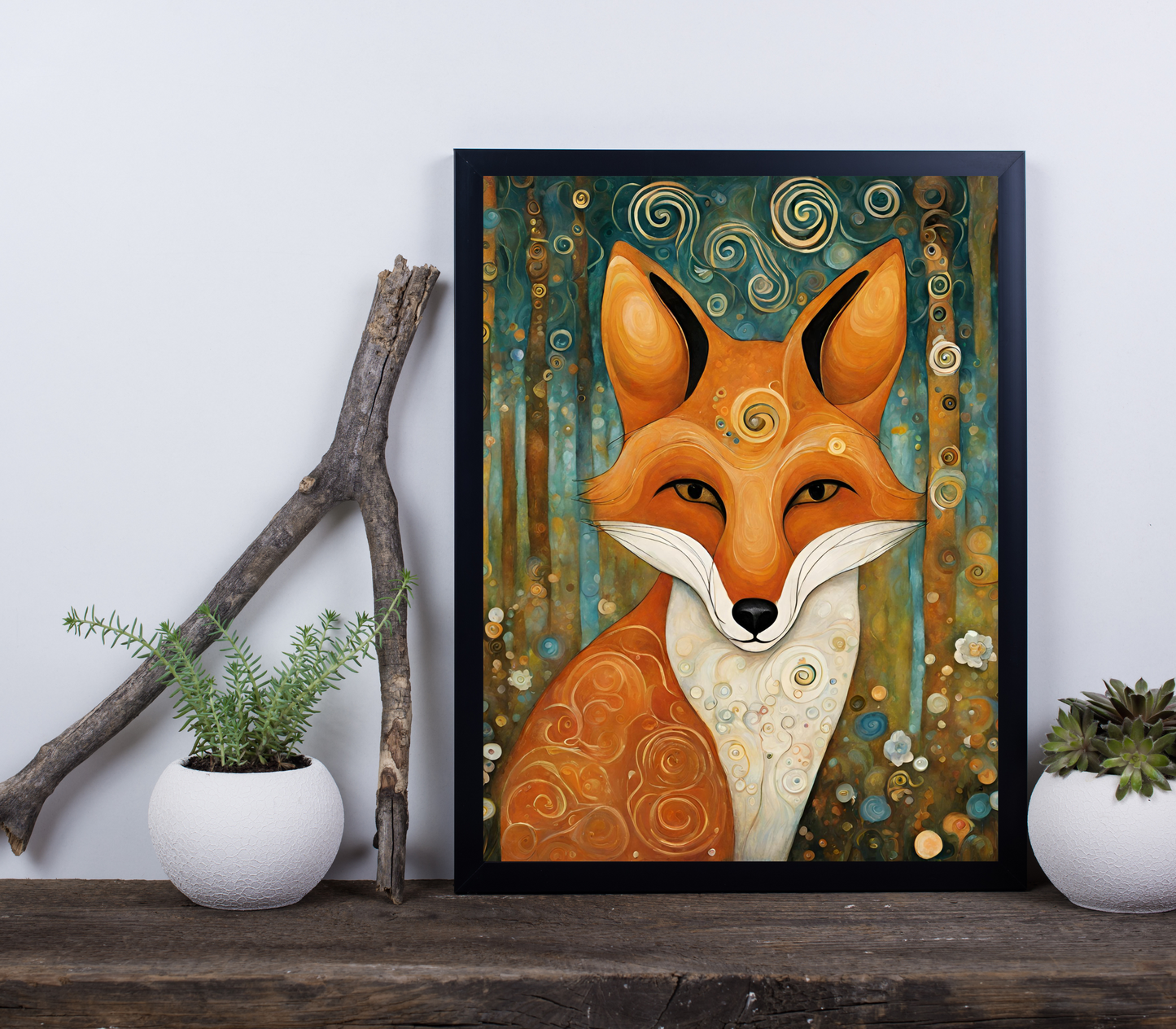 Mountain Forest Fox Poster