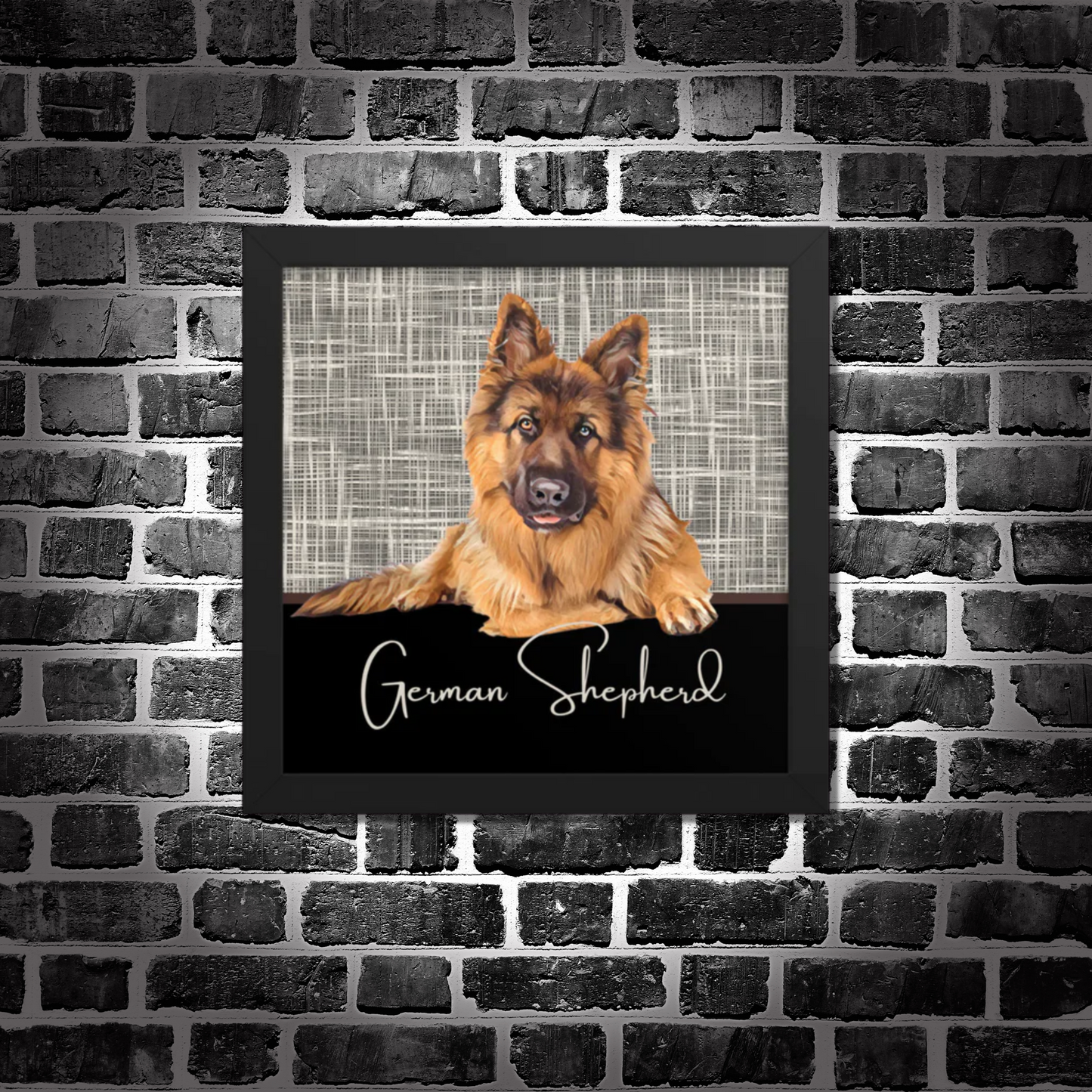 German Shepherd Framed poster