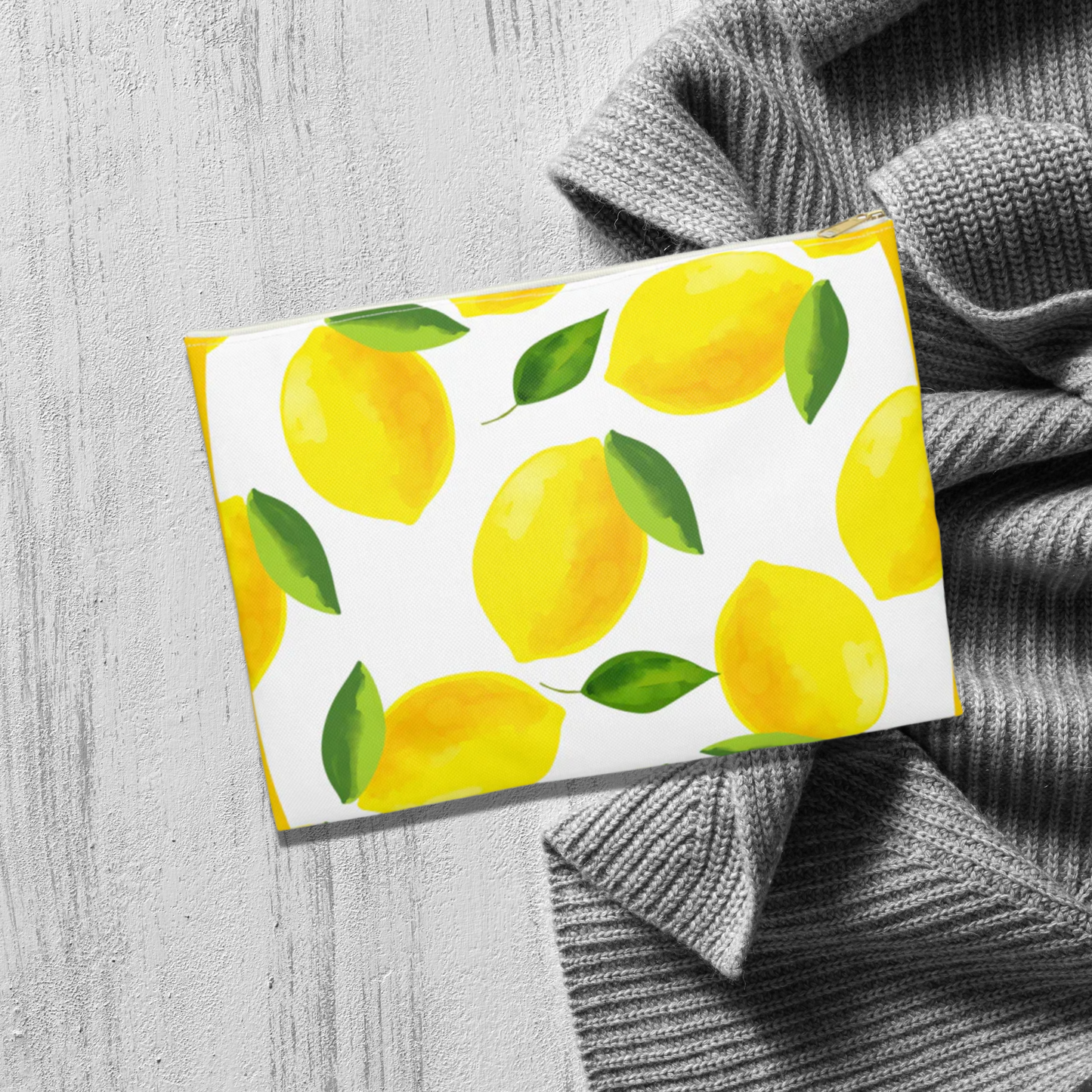 Lemon Fun Accessory Pouch