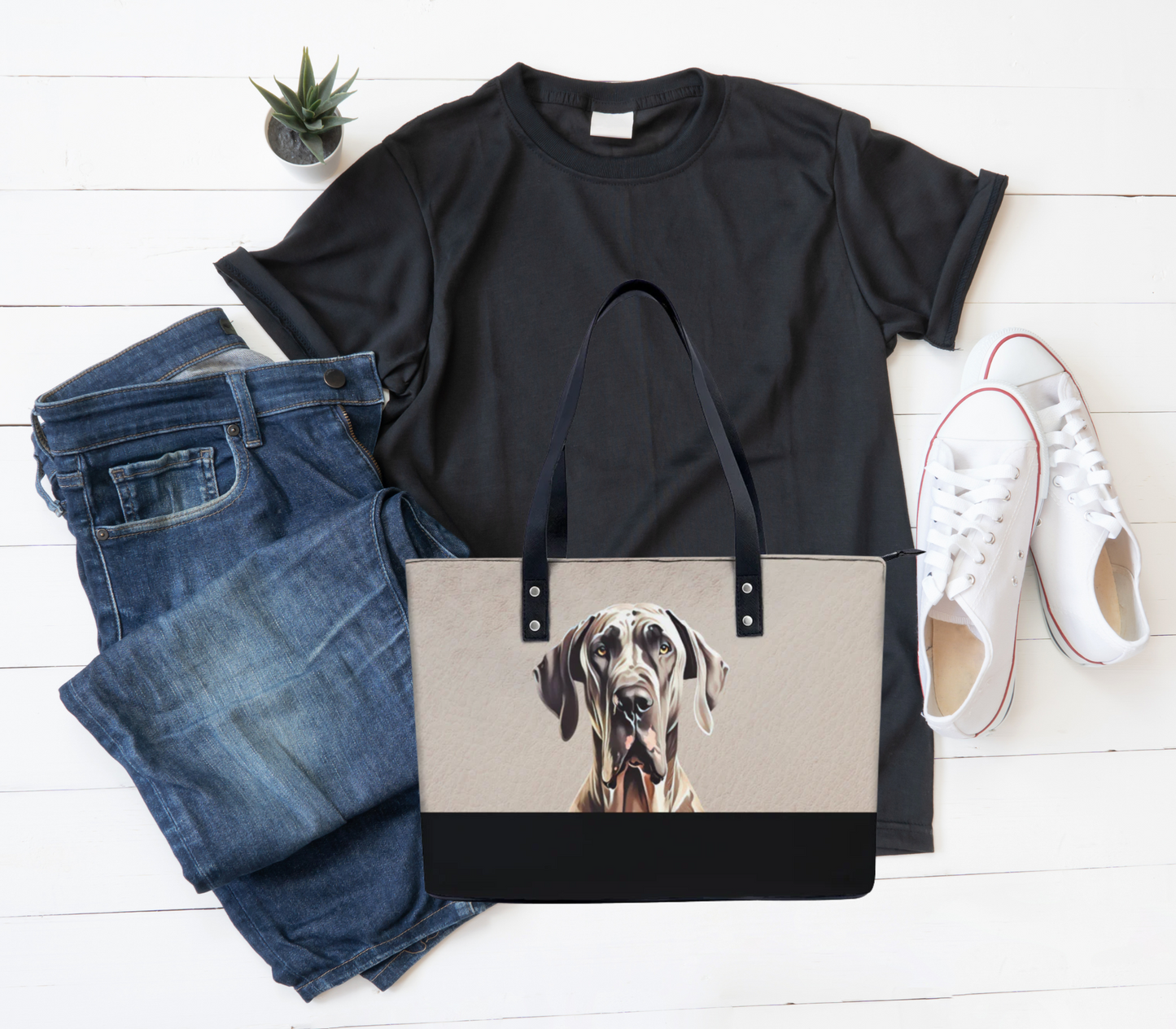 Great Dane PU Leather Handbag Tote