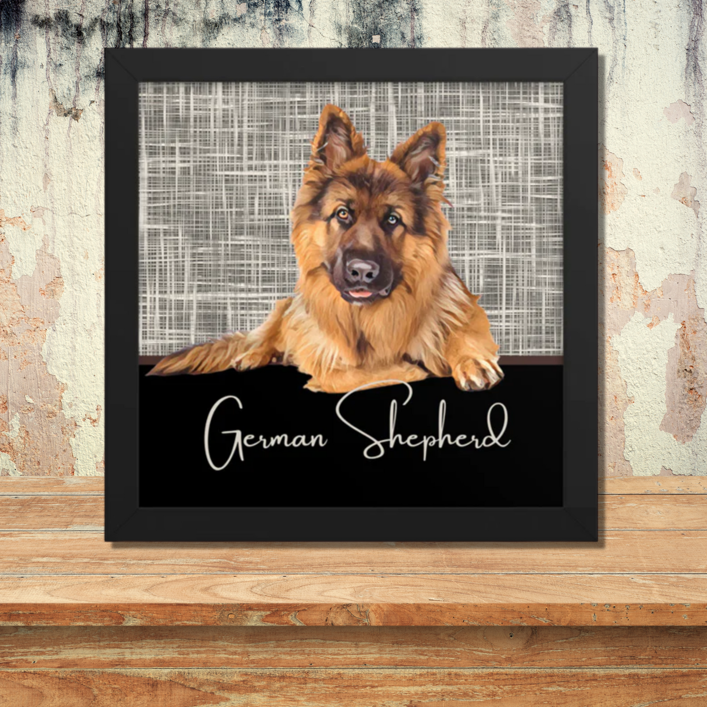 German Shepherd Framed poster