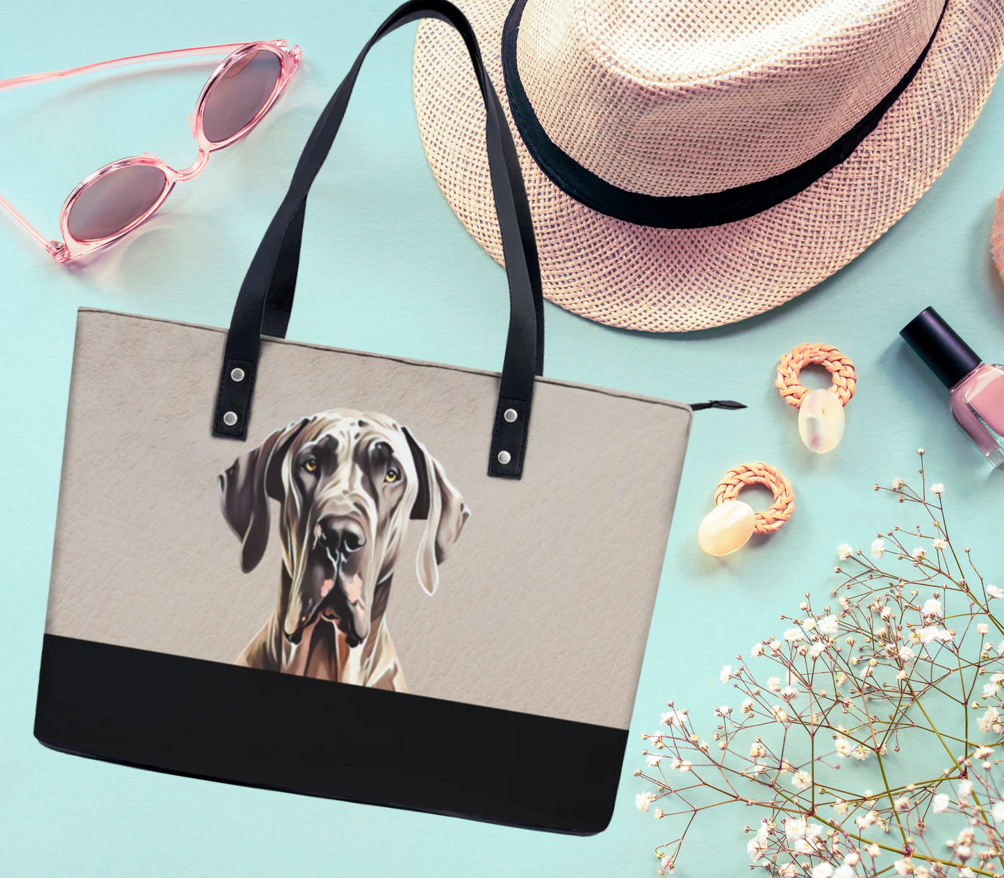 Great Dane PU Leather Handbag Tote