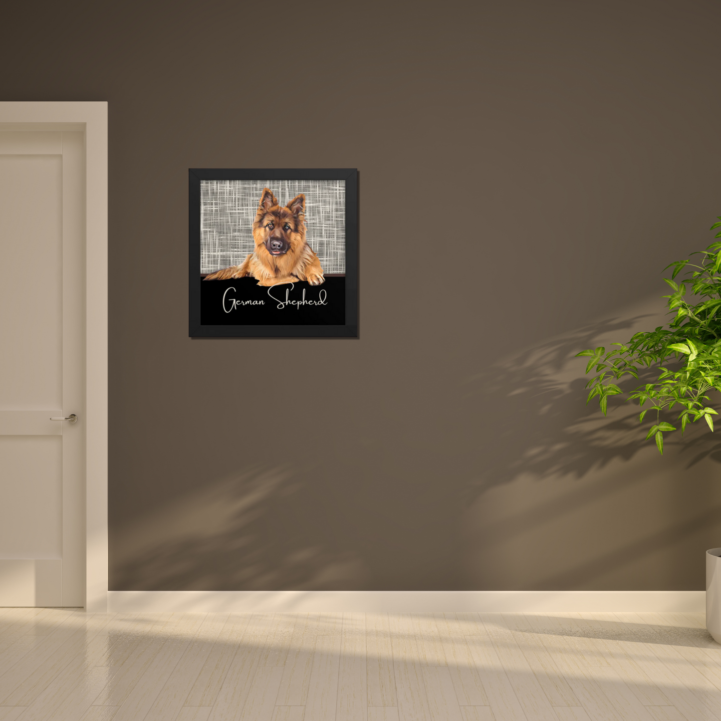 German Shepherd Framed poster