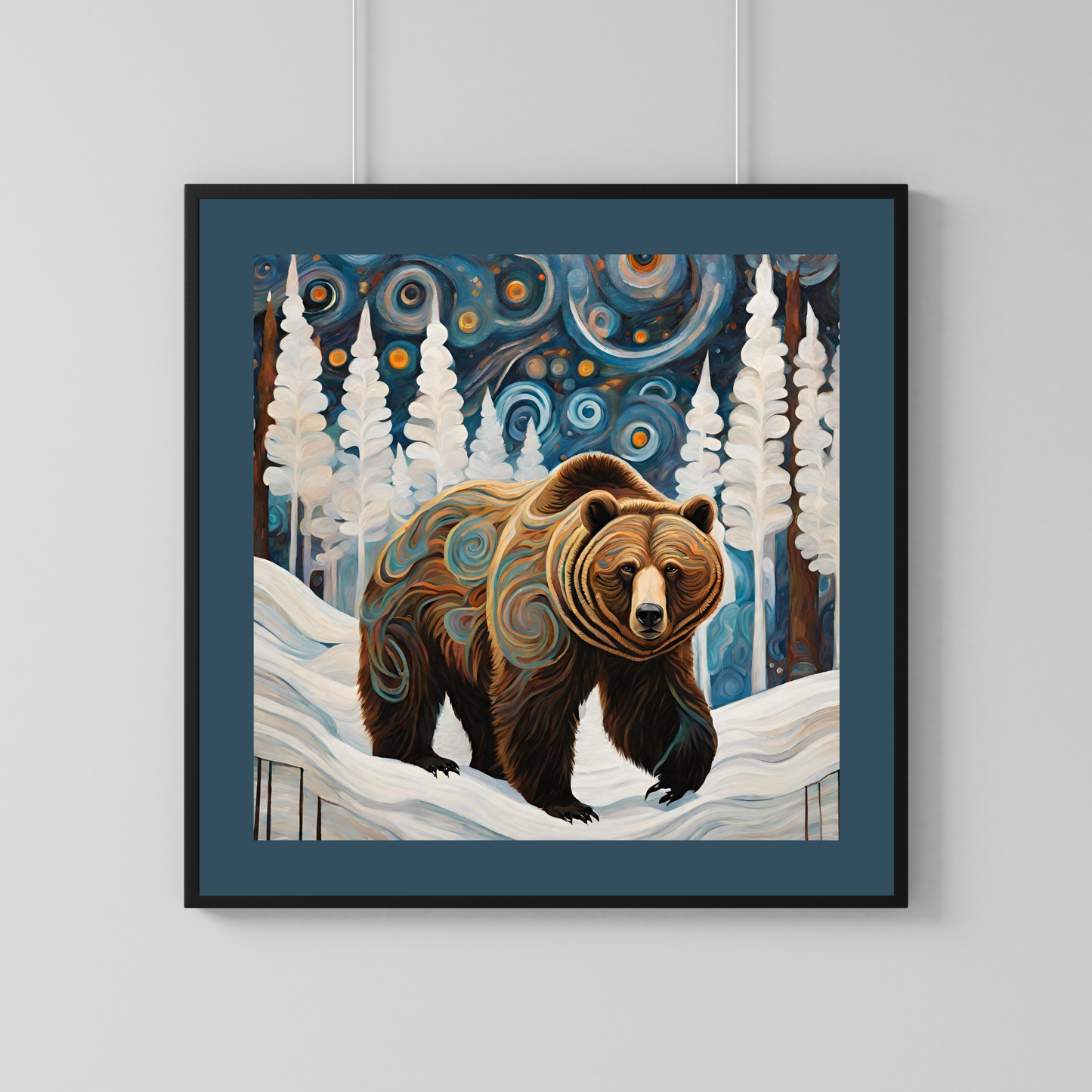 Midnight Grizzly Poster