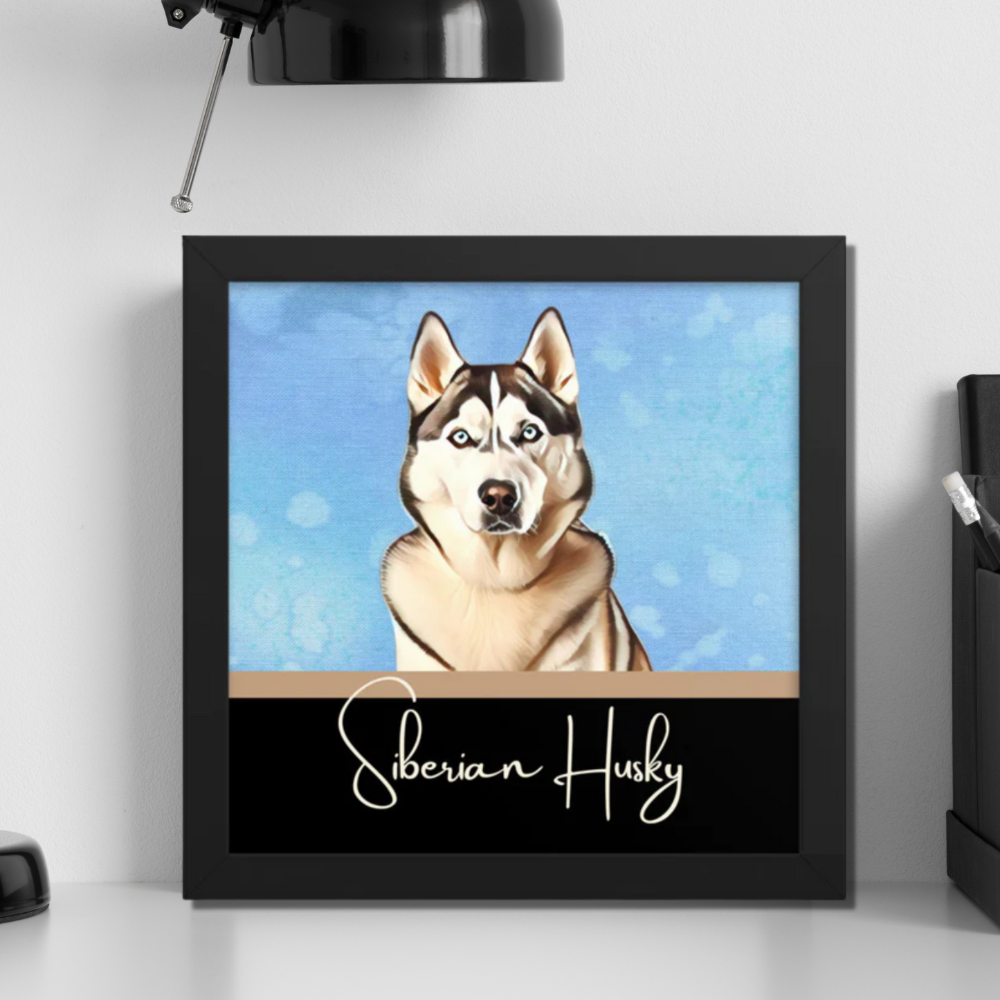 Siberian Husky Framed poster