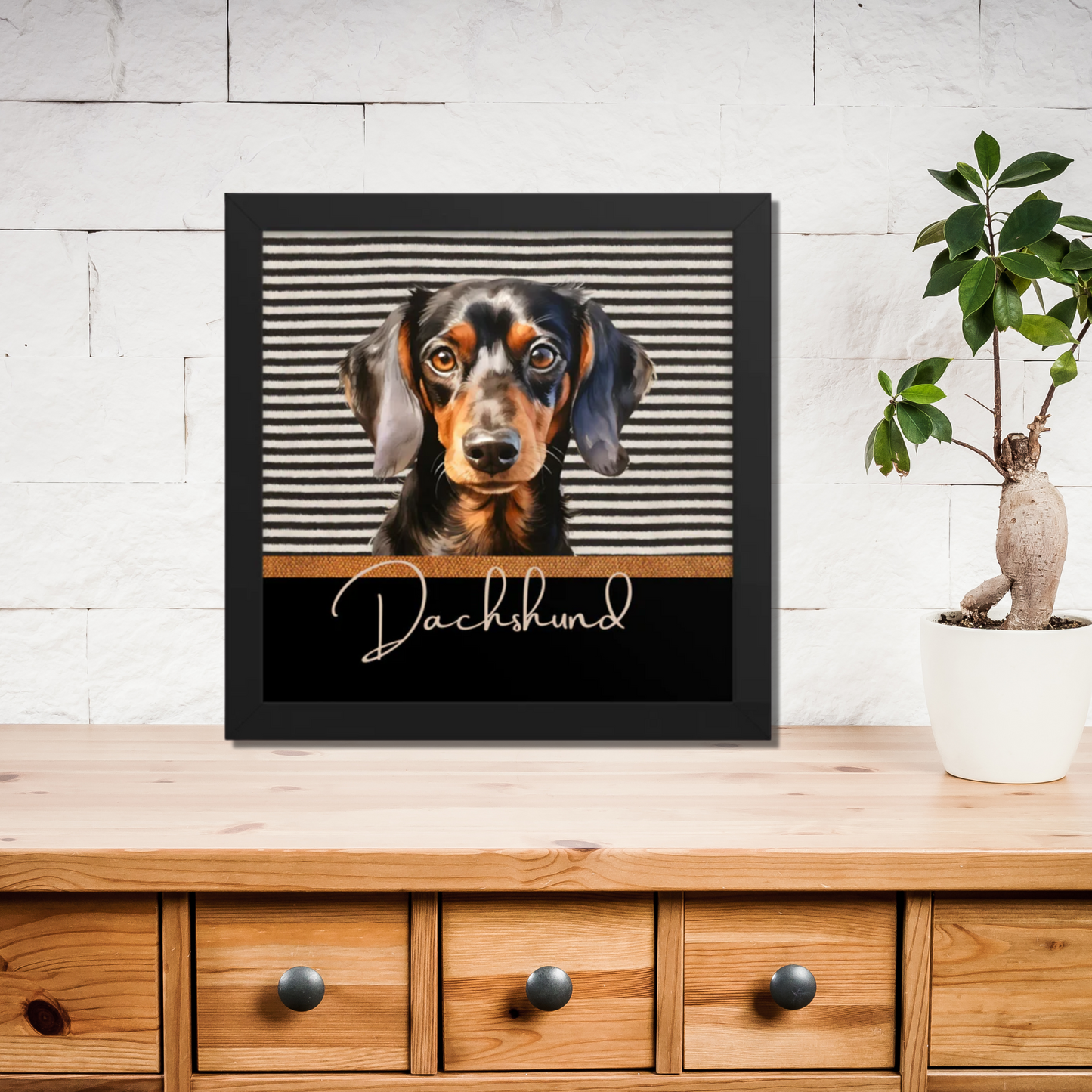 Dachshund Framed poster