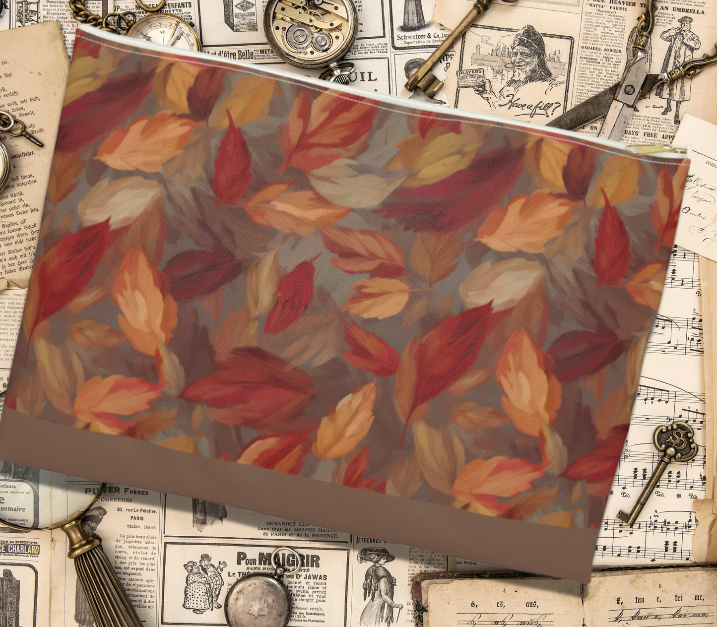 Falling Leaves Accessory Pouch