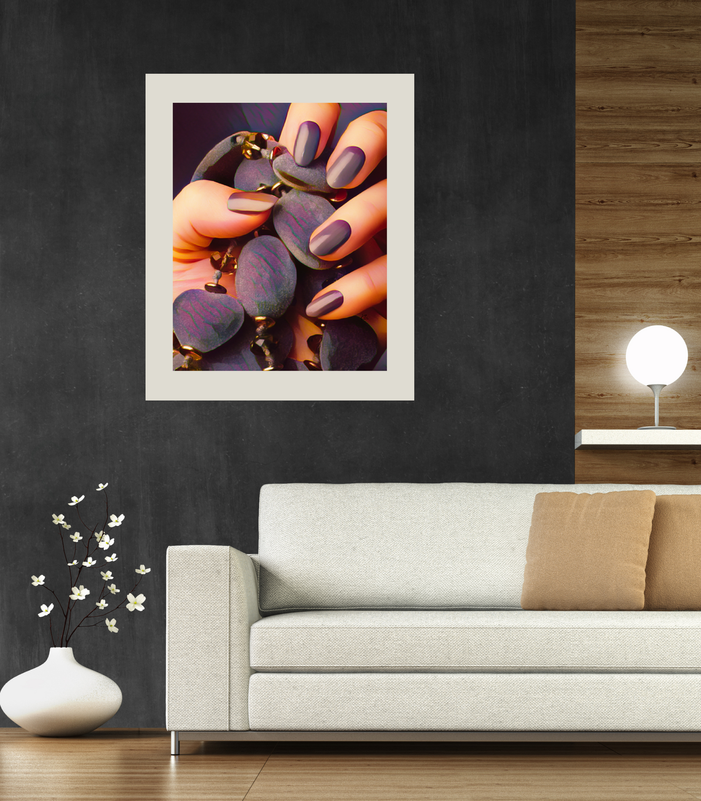 Plum Nails Salon Art Poster