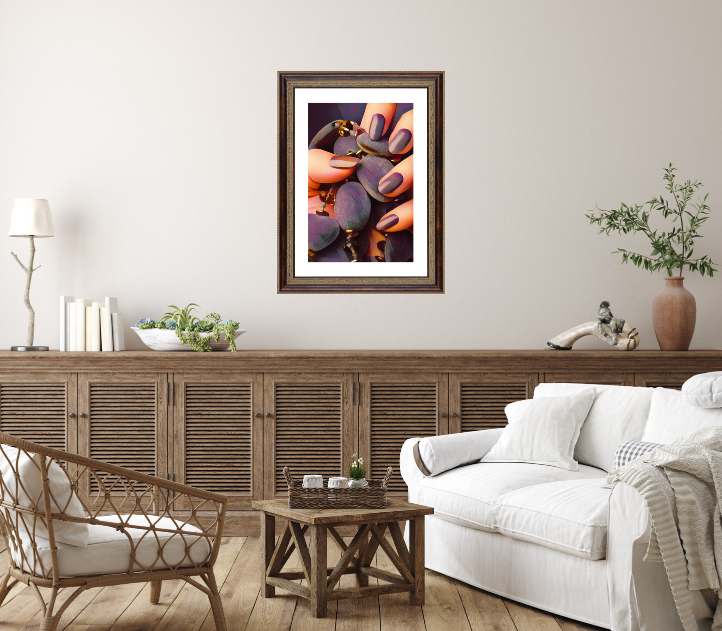 Plum Nails Salon Art Poster