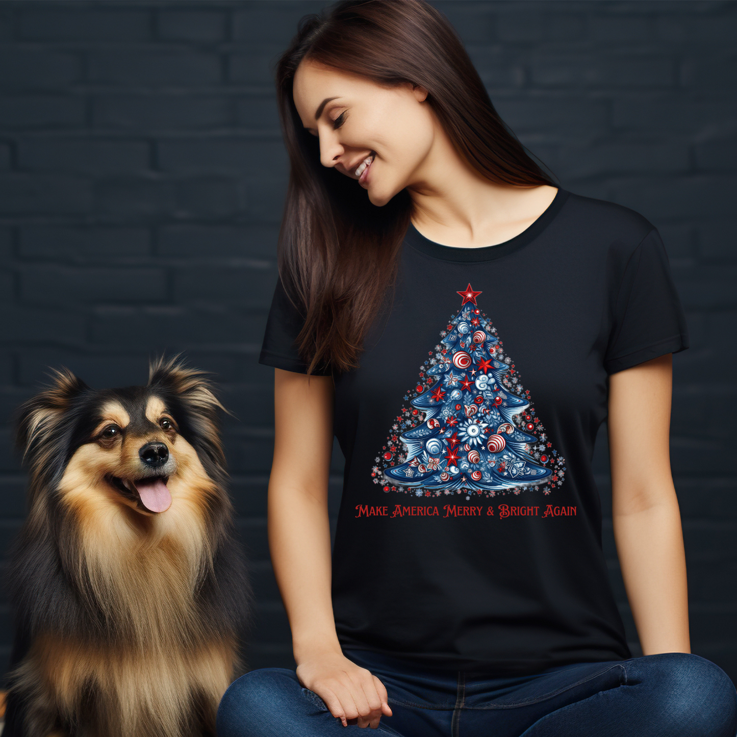 Make America Merry & Bright Again 2 Unisex Heavy Cotton Tee