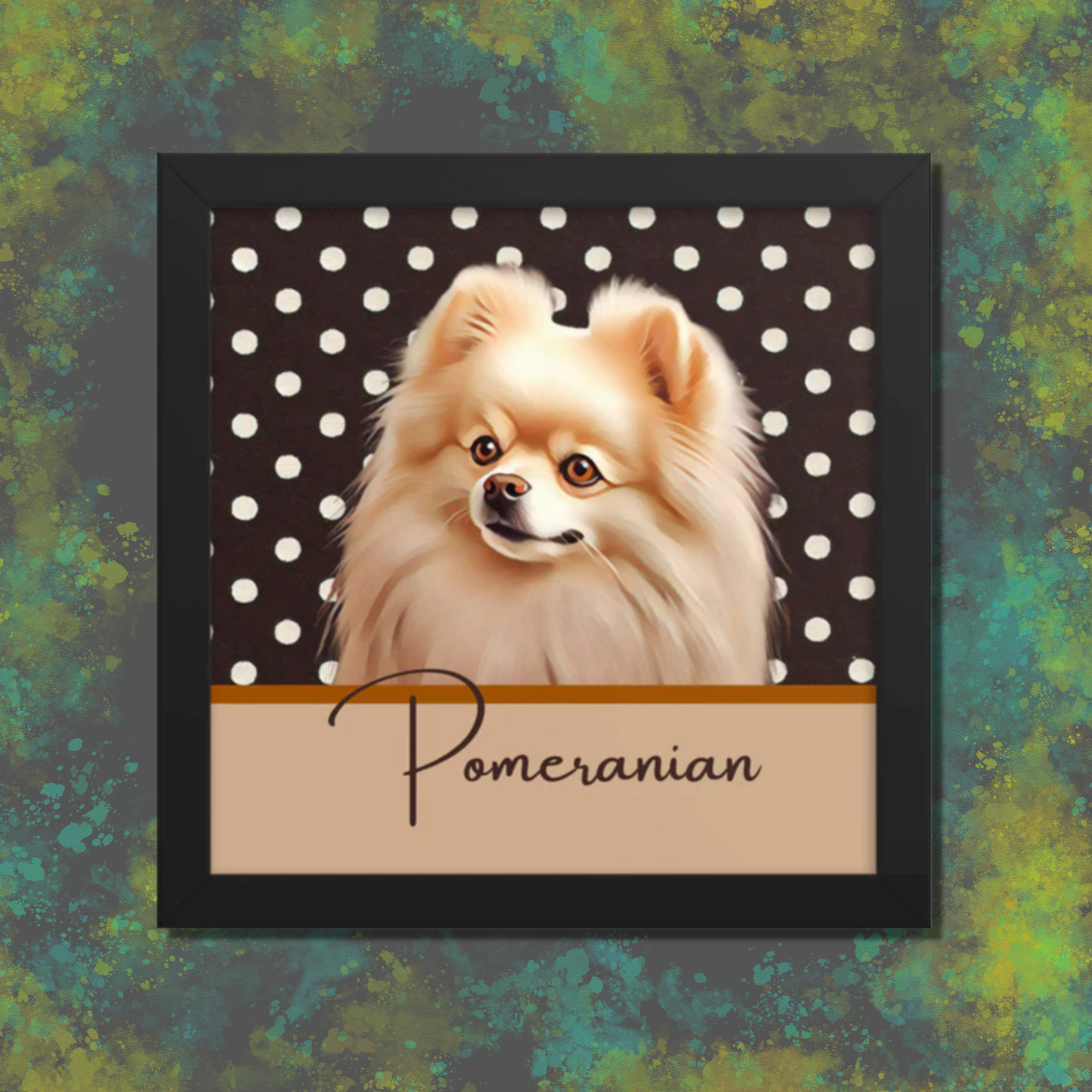 Pomeranian Framed poster