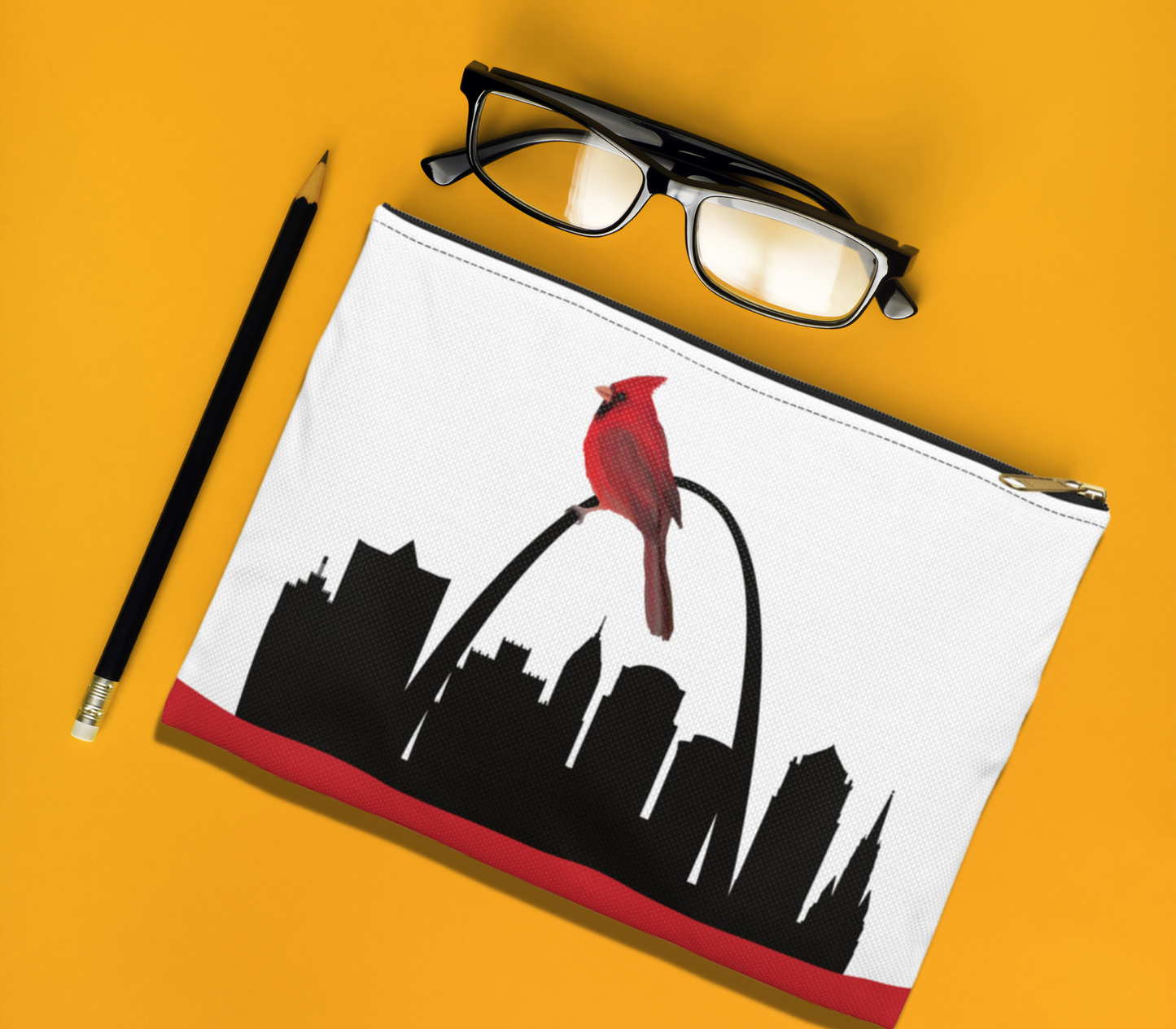 STL Skyline & Cardinal Accessory Pouch