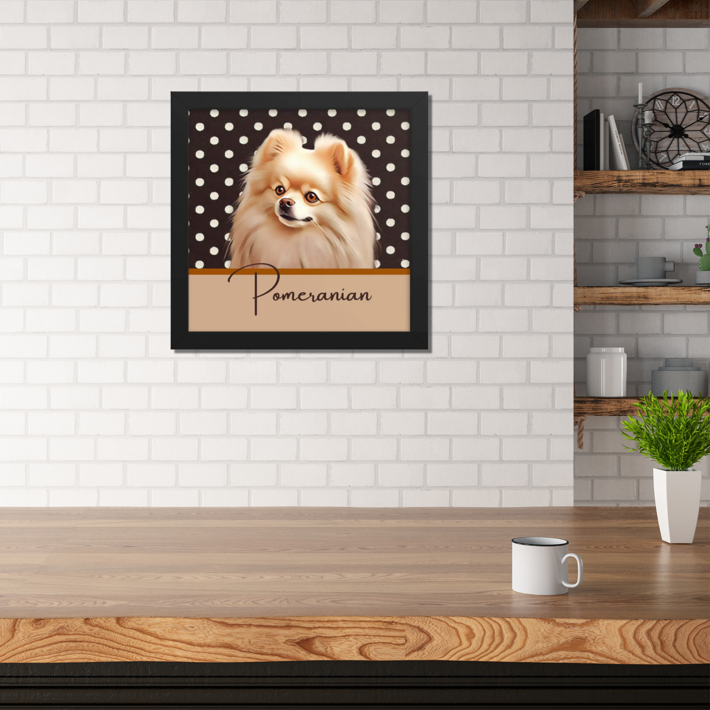 Pomeranian Framed poster