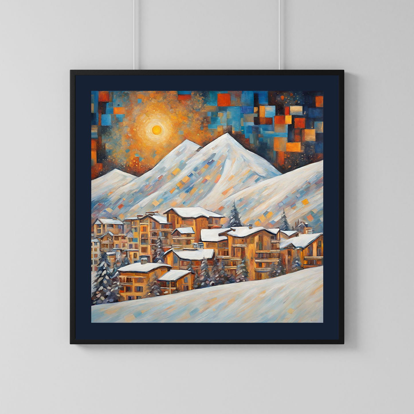 Ski Resort Poster