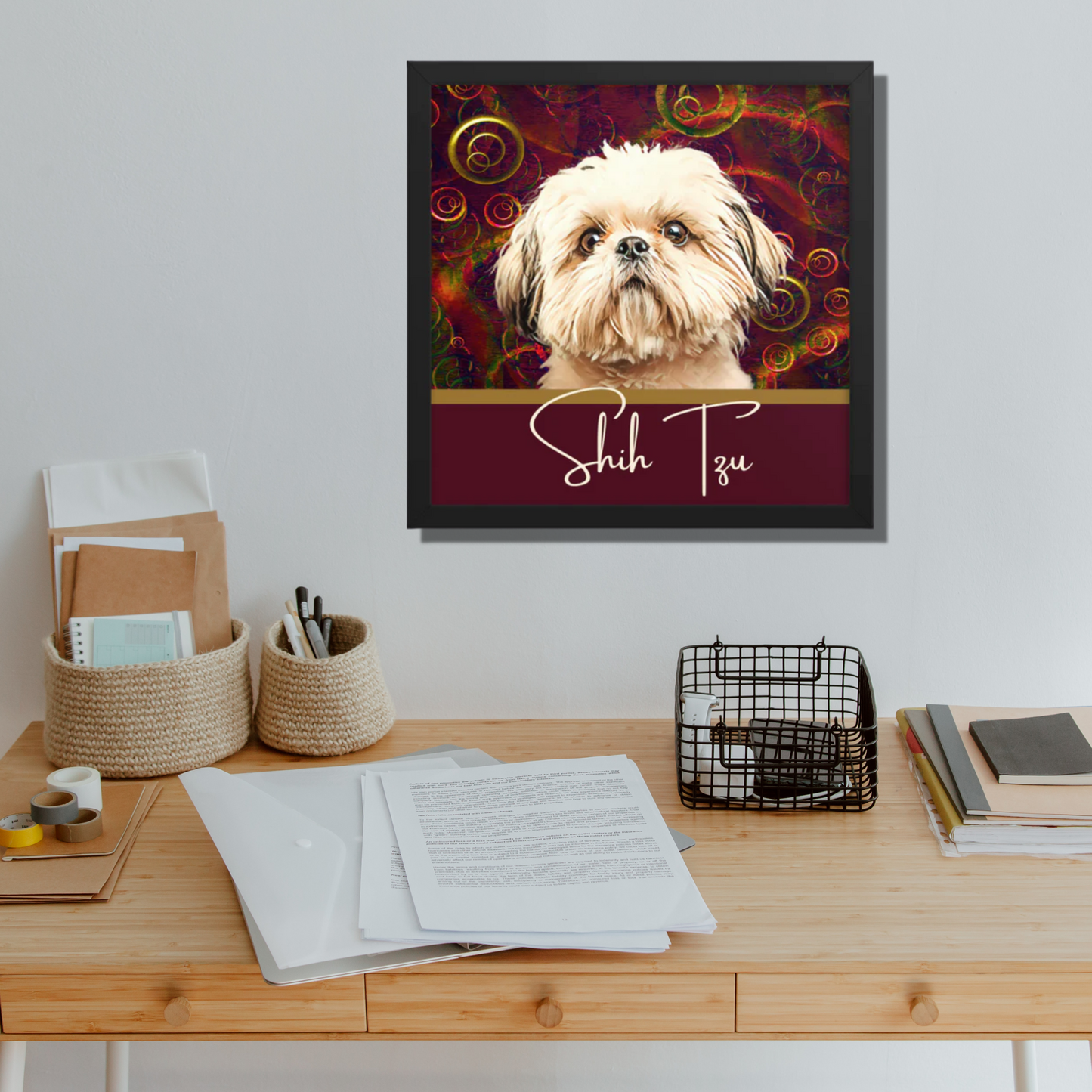 Shih Tzu Framed poster