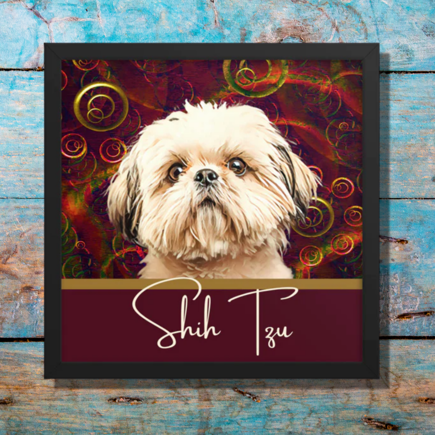 Shih Tzu Framed poster