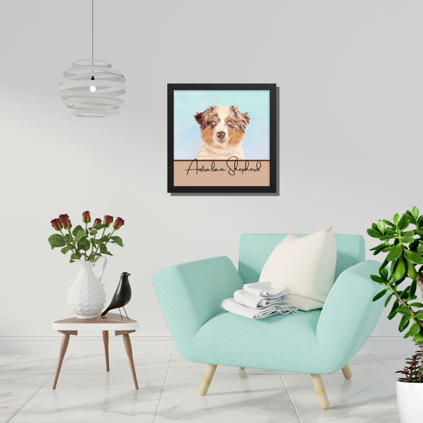 Australian Shepherd Framed poster