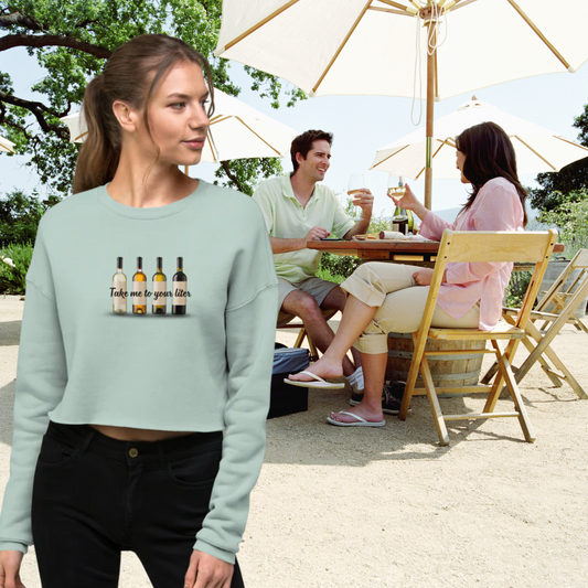 Take Me to Your Liter Crop Sweatshirt