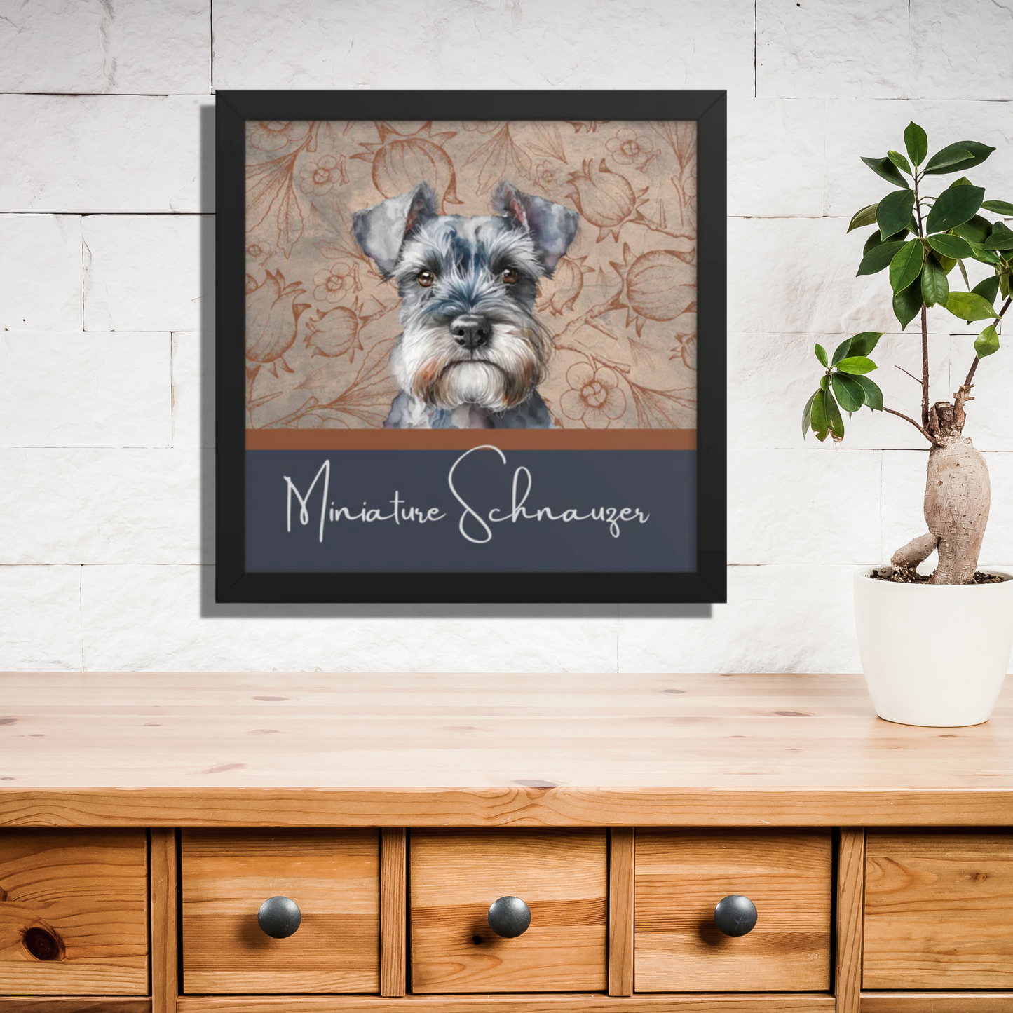 Miniature Schnauzer Framed poster