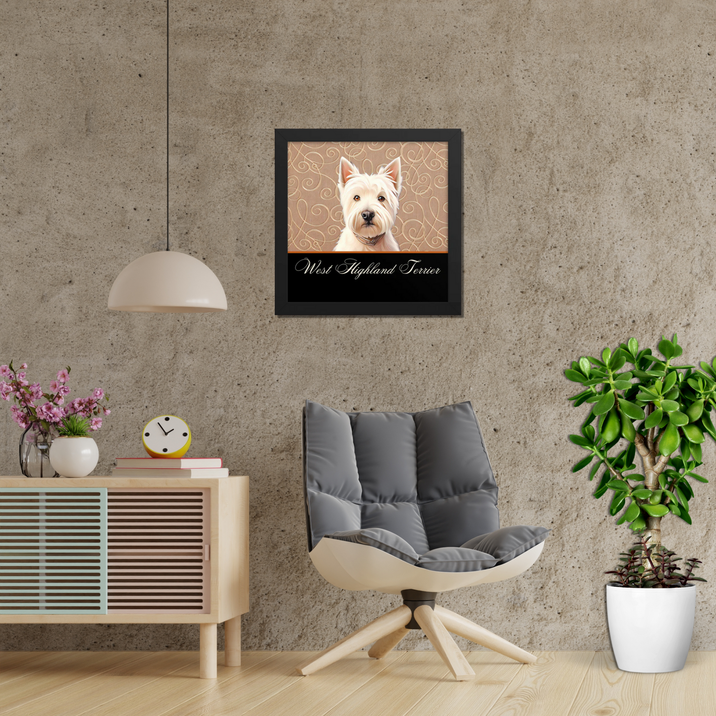 West Highland Terrier Framed poster