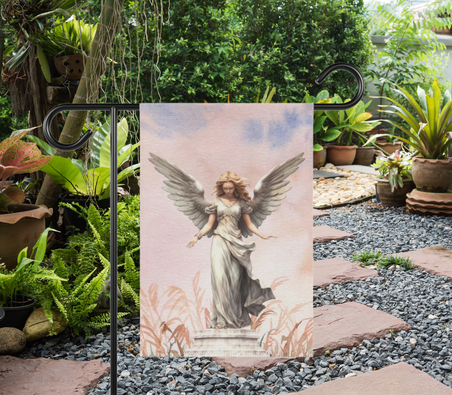 Angel in Field 2-Sided Garden & House Banner