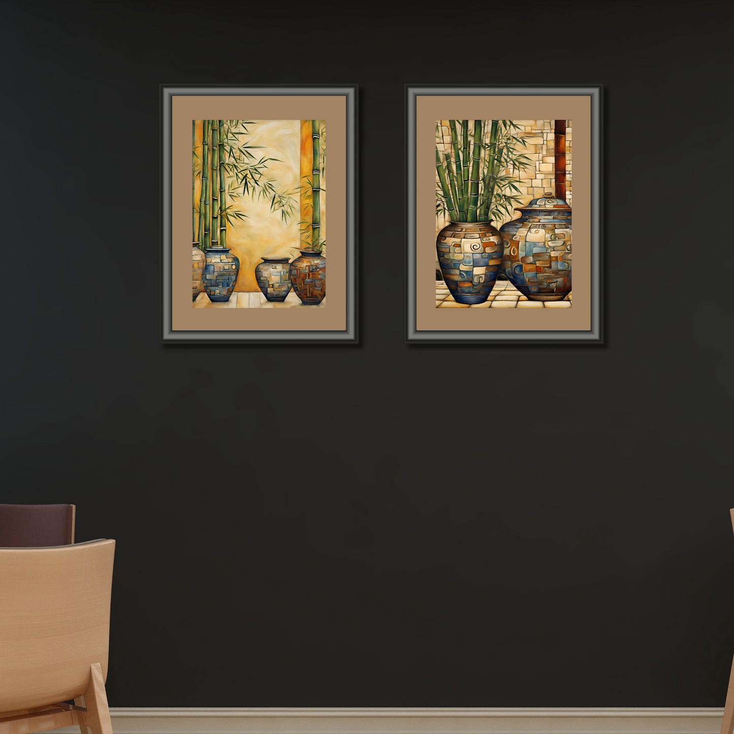 Pots & Bamboo Poster