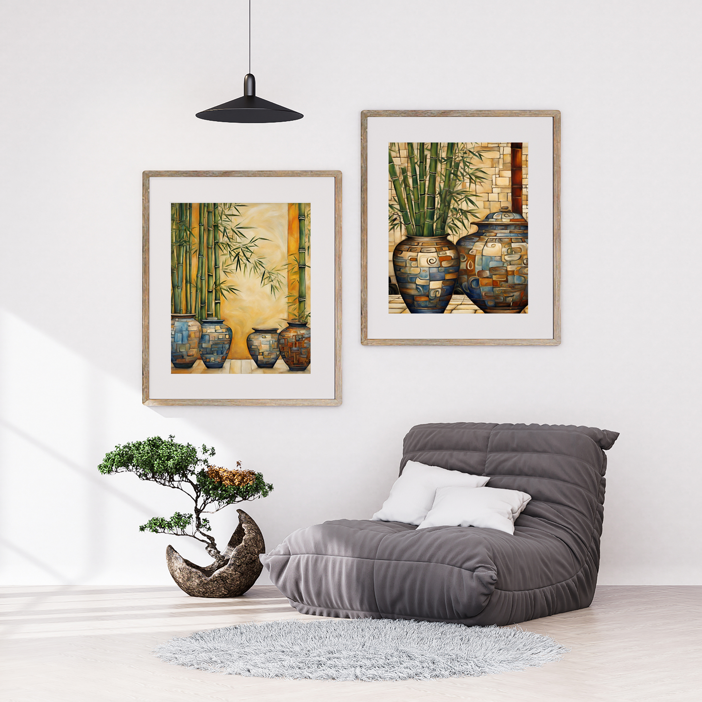 Pots & Bamboo Poster