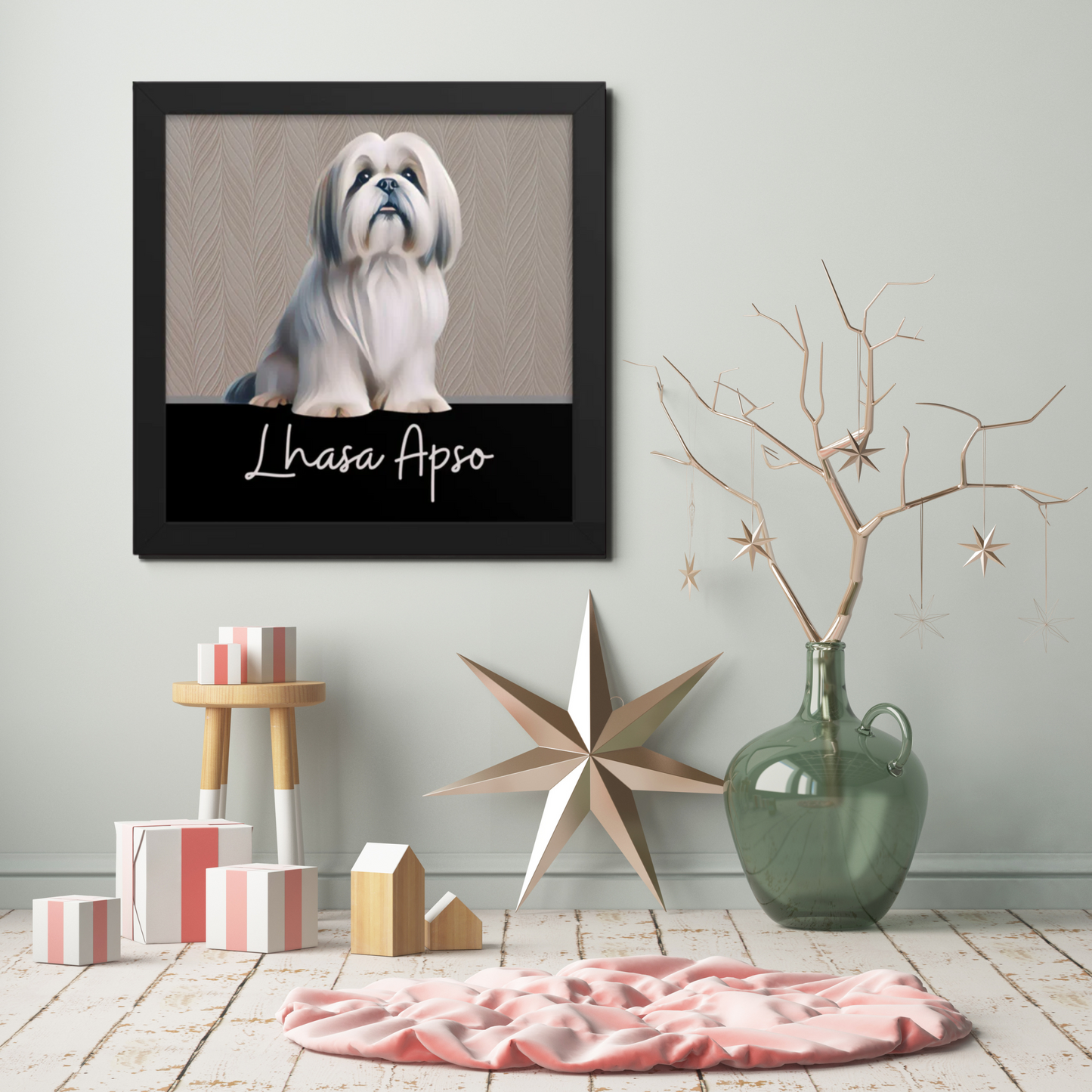 Lhasa Apso Framed poster