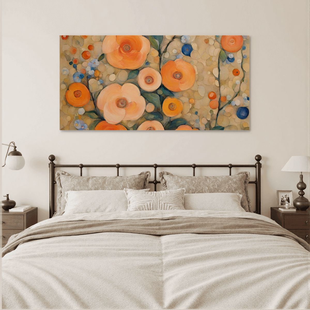 60" x 30" Printed Canvas Fabric Wall Art - No Frame (Made in USA)