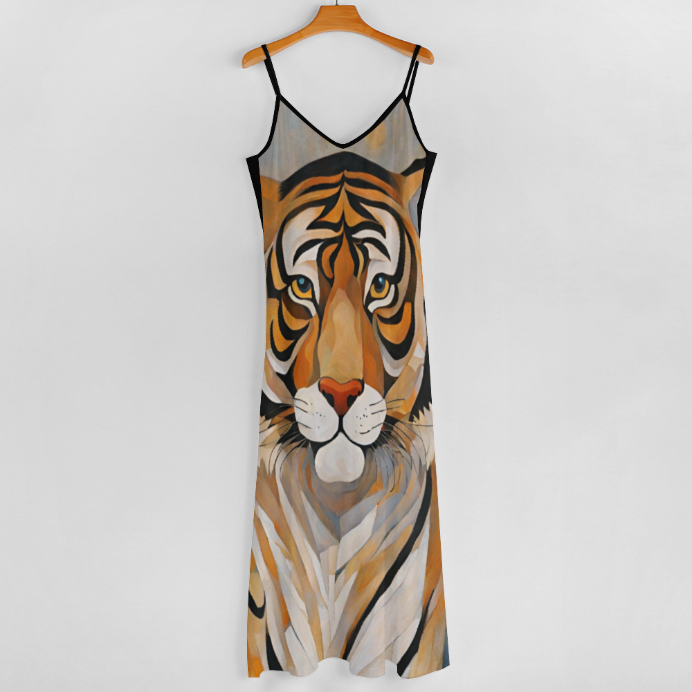 The Tiger Women's Summer Fashion Maxi Slip Dress