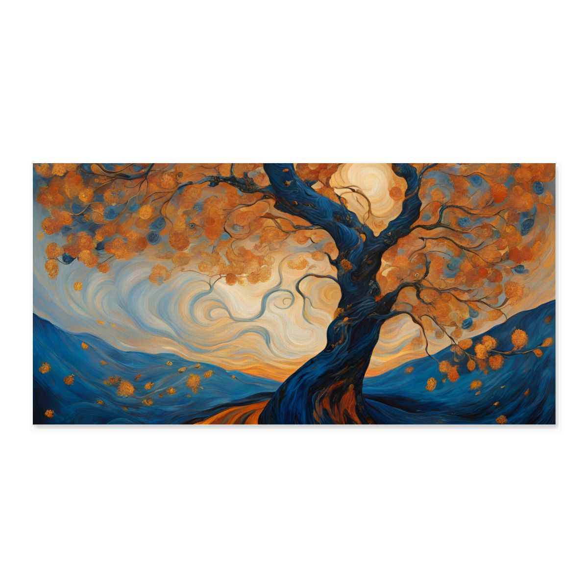 60" x 30" Printed Canvas Fabric Wall Art - No Frame (Made in USA)