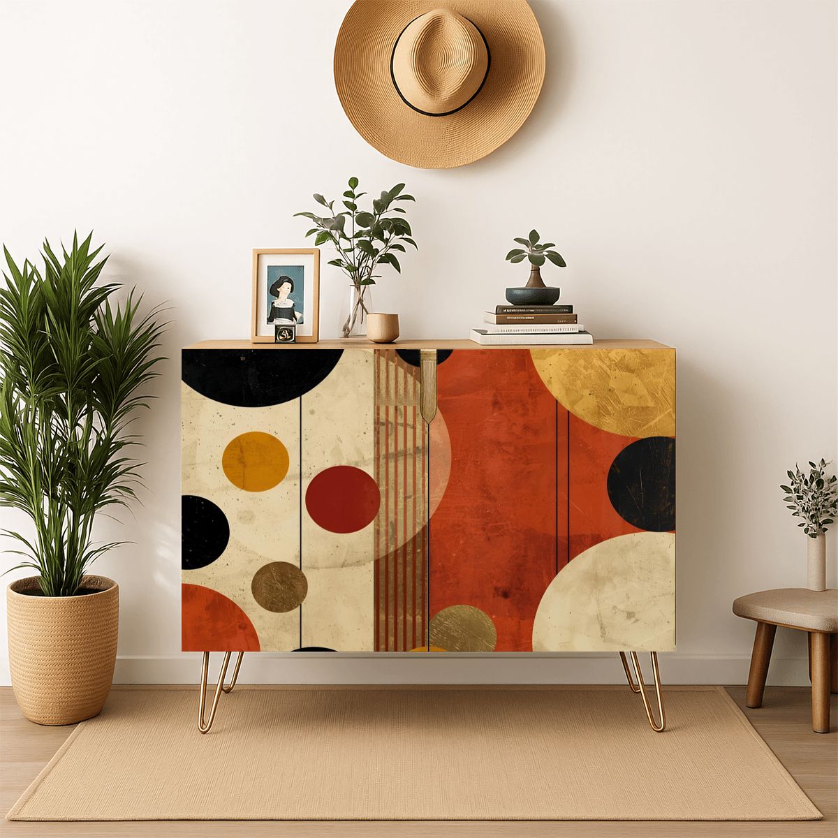 Modern Wooden Storage Cabinet (Made in USA)