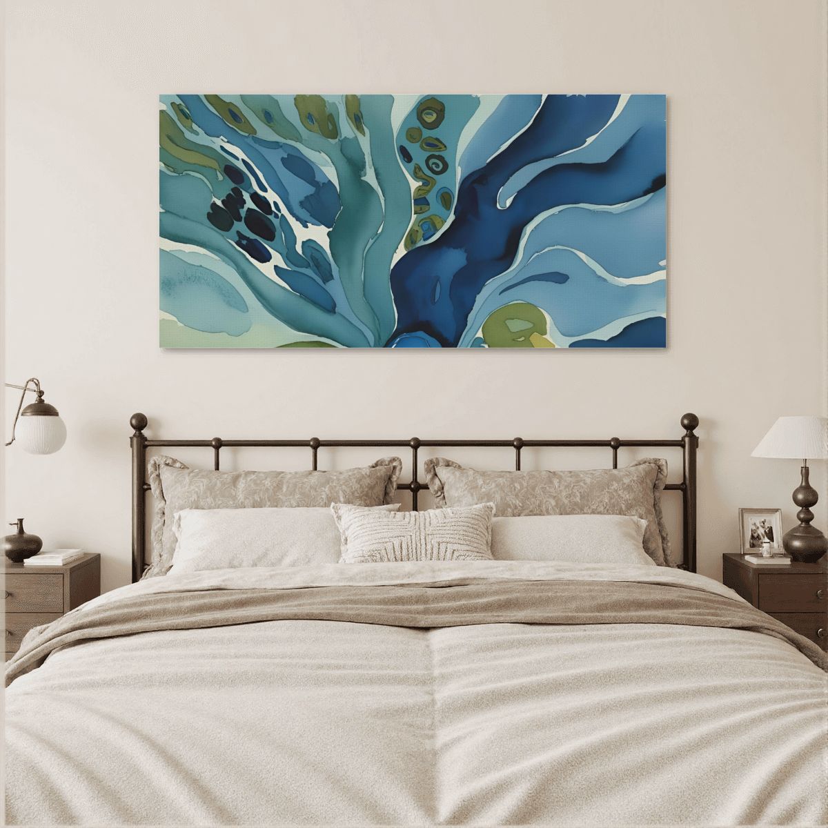 60" x 30" Printed Canvas Fabric Wall Art - No Frame (Made in USA)