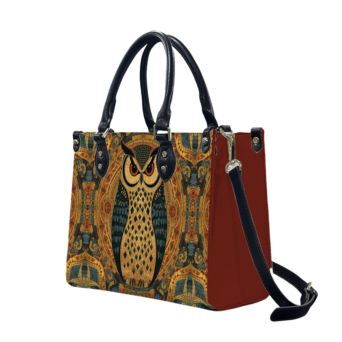 Owl Women's PU Leather Shoulder Handbag