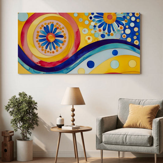 60" x 30" Printed Canvas Fabric Wall Art - No Frame (Made in USA)