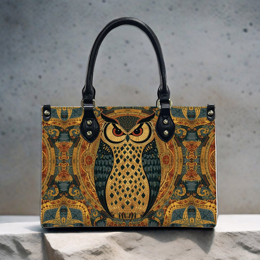 Owl Women's PU Leather Shoulder Handbag