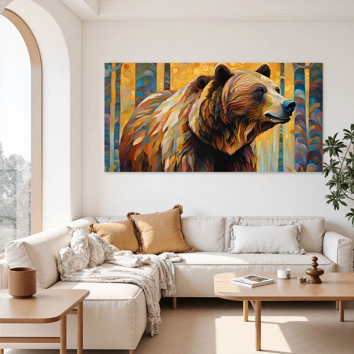 60" x 30" Printed Canvas Fabric Wall Art - No Frame (Made in USA)