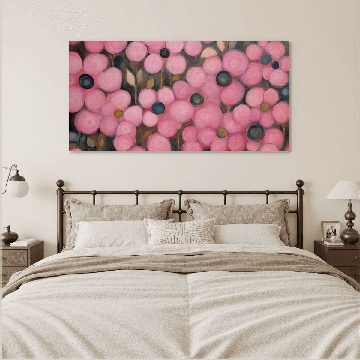 60" x 30" Printed Canvas Fabric Wall Art - No Frame (Made in USA)