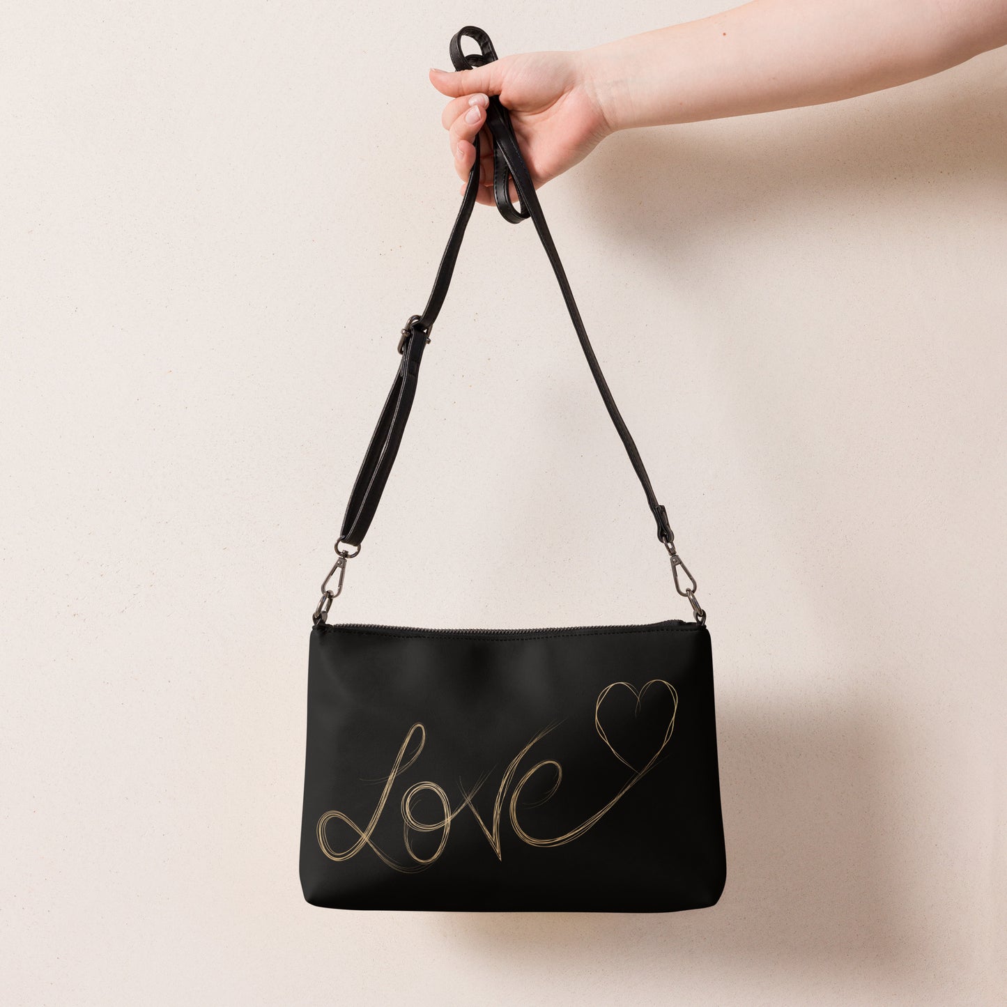 Love Gold Heart Crossbody bag