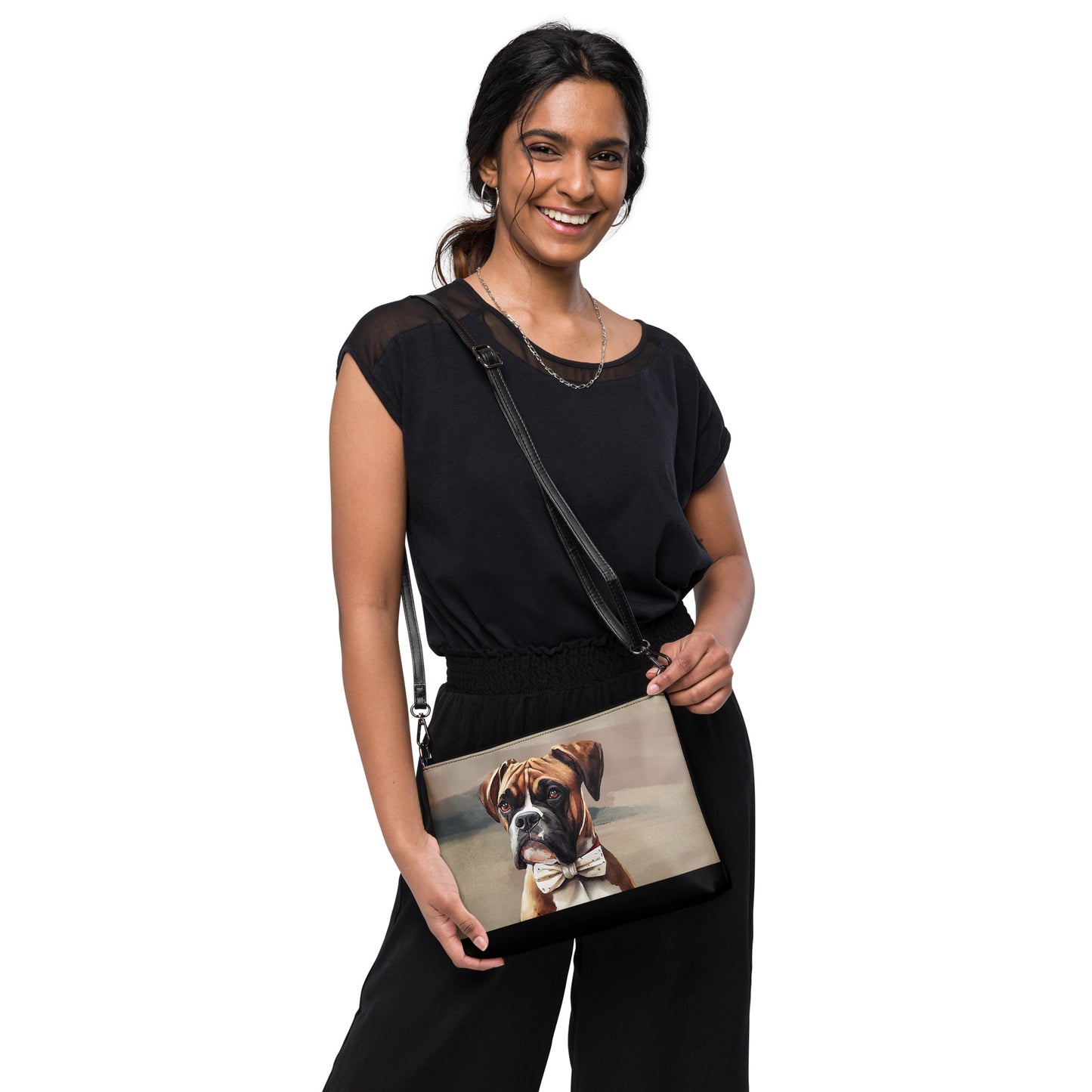 Boxer in Bow Tie Crossbody bag