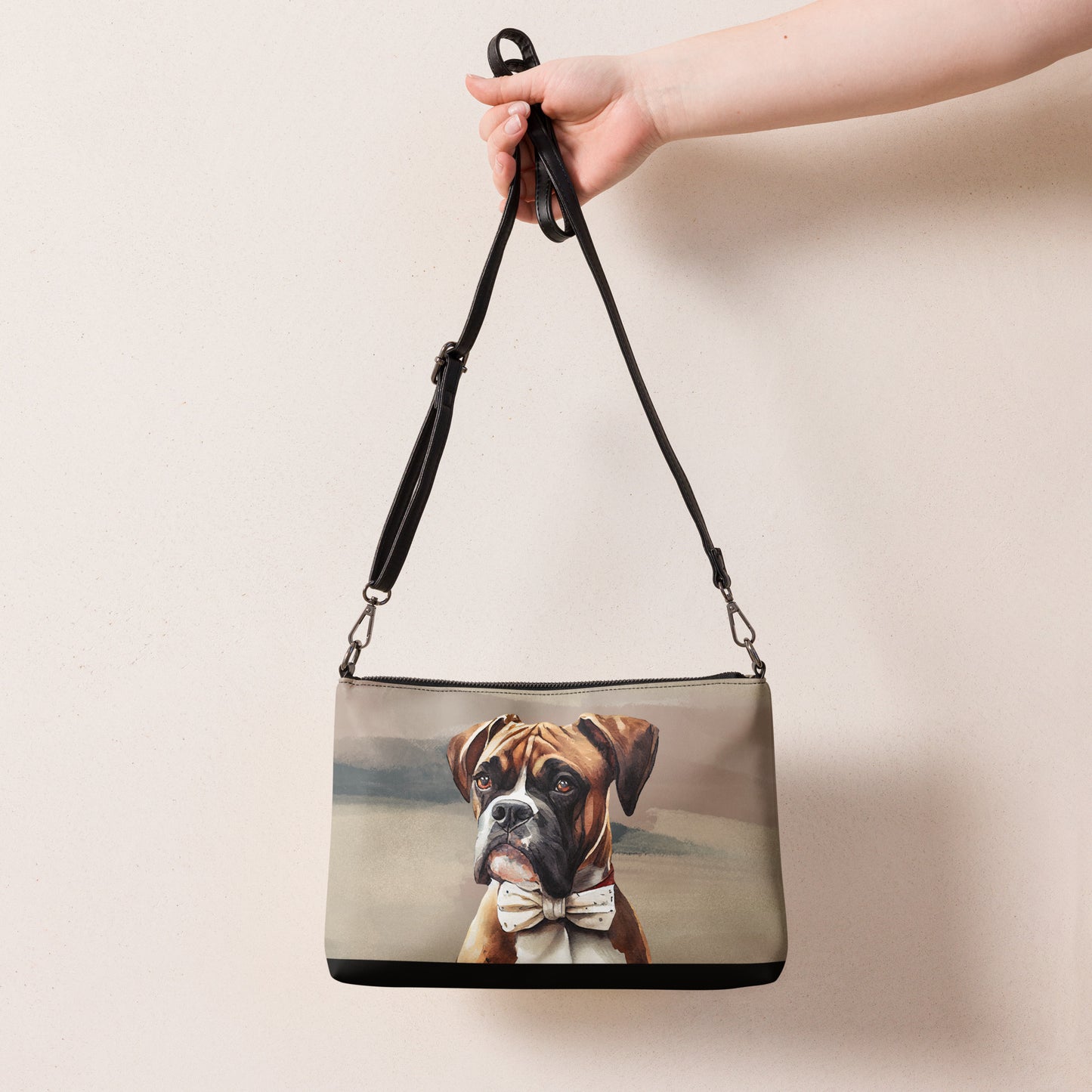 Boxer in Bow Tie Crossbody bag