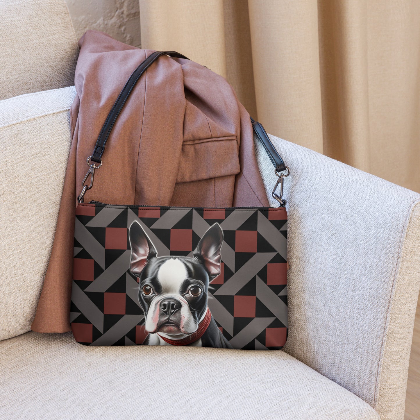 Boston Terrier Crossbody bag