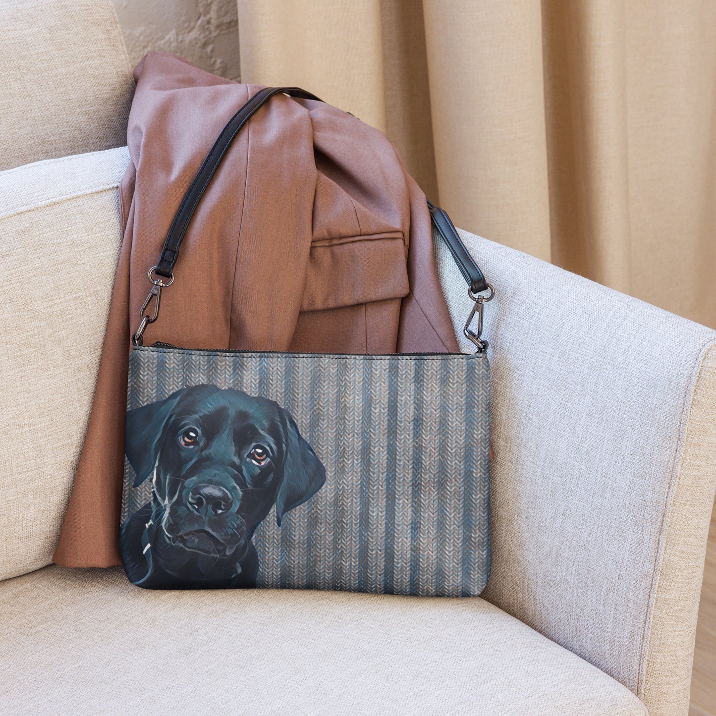 Black Labrador Crossbody bag