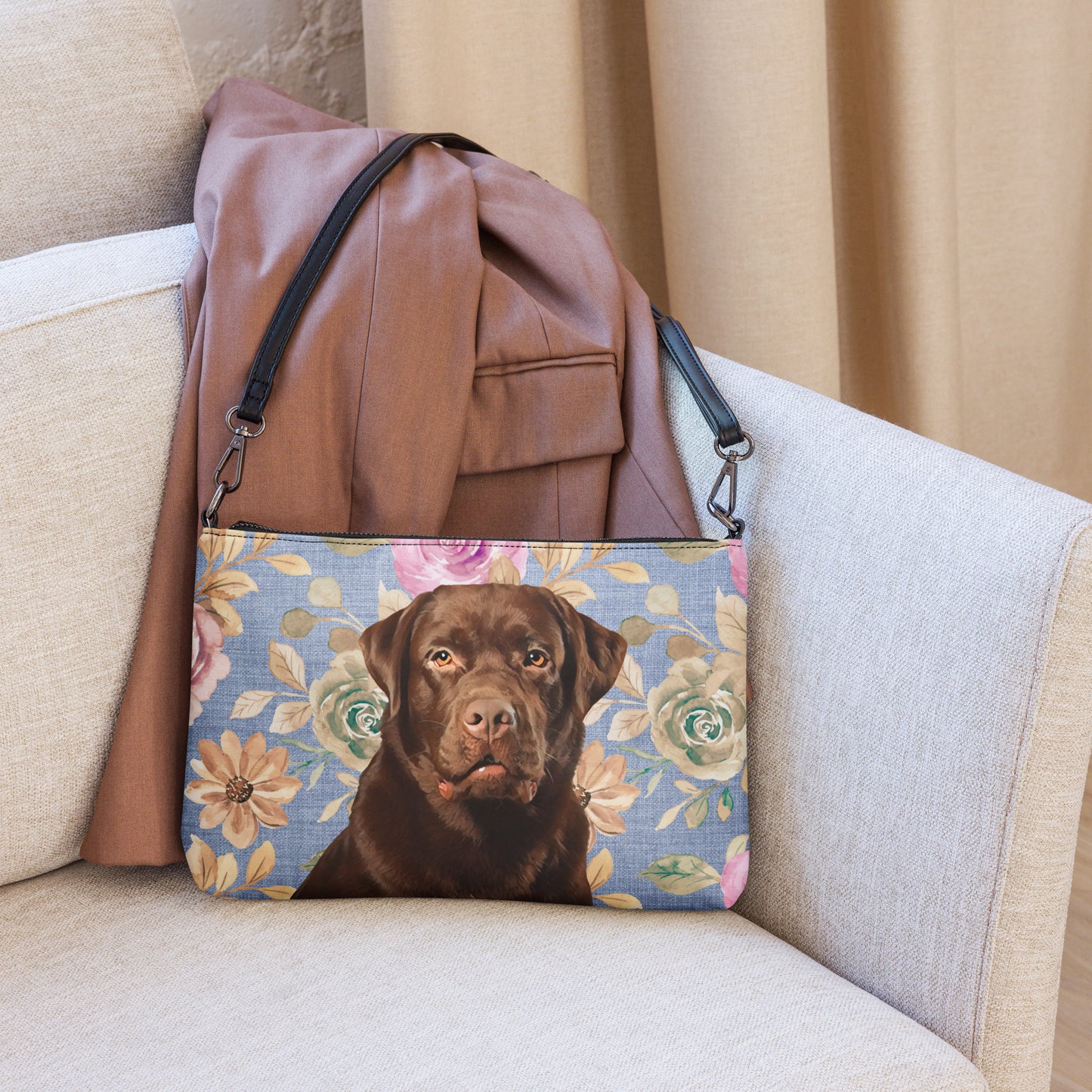 Chocolate Labrador Crossbody bag