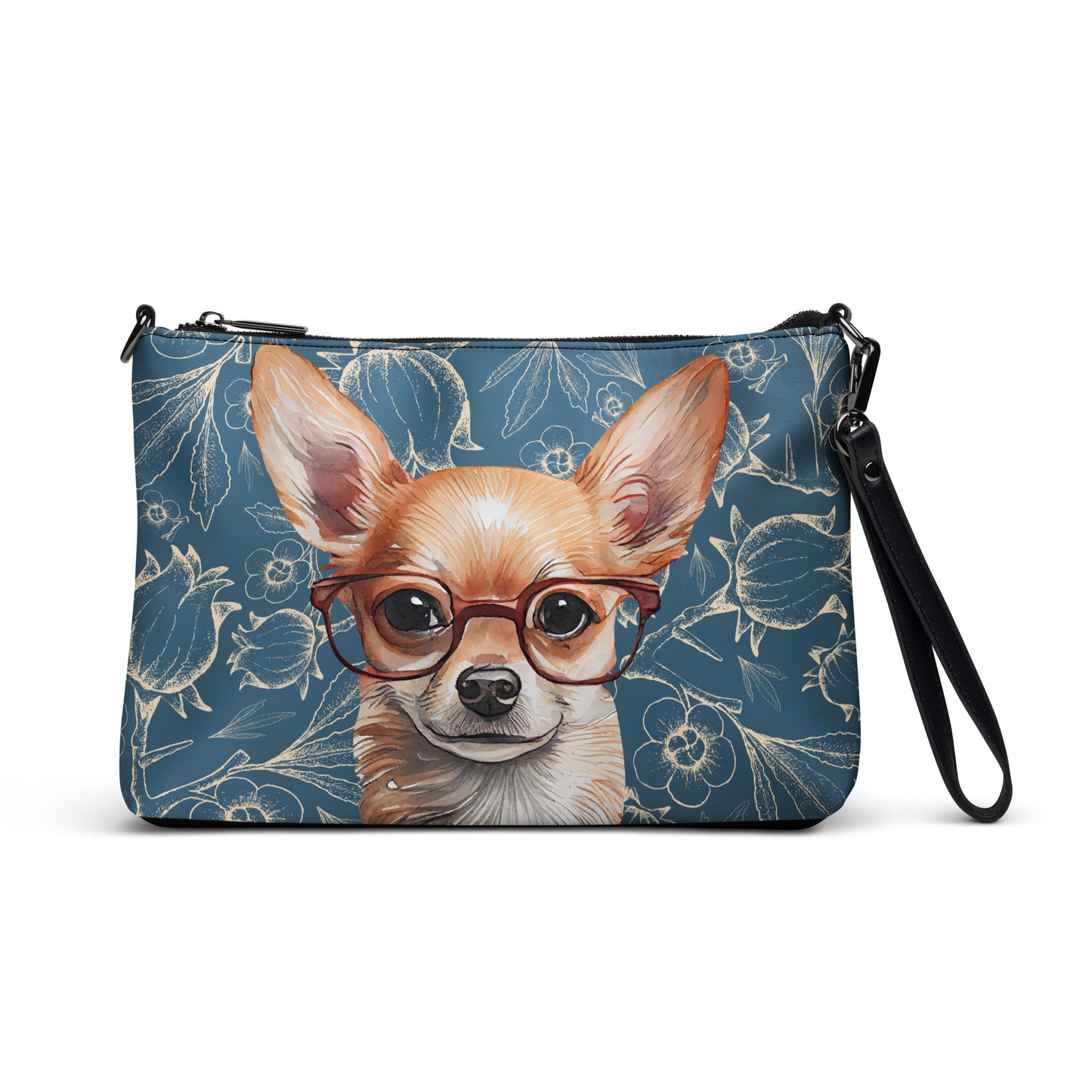 Chihuahua in Glasses Crossbody bag