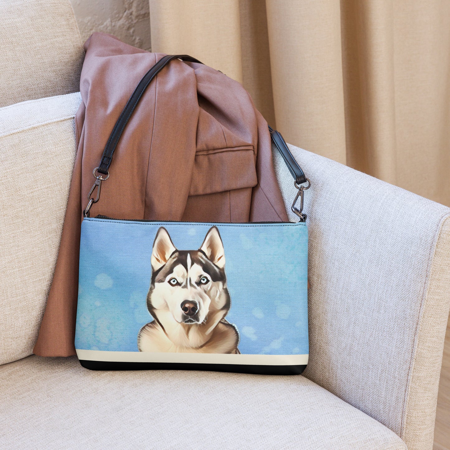 Siberian Husky Crossbody bag