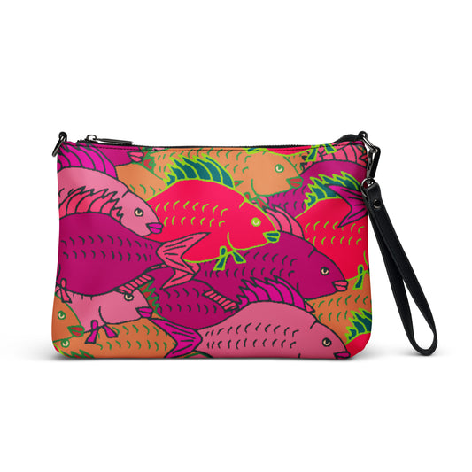 Carp Party Whimsical Crossbody bag