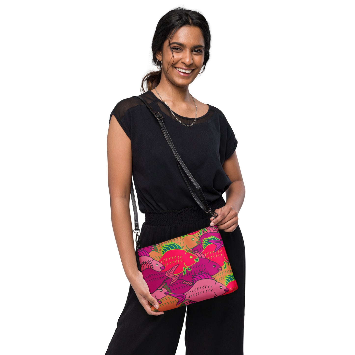 Carp Party Whimsical Crossbody bag